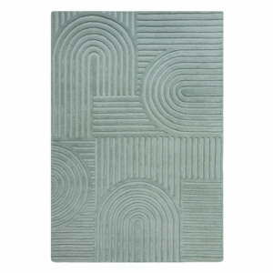 Tyrkysový vlněný koberec Flair Rugs Zen Garden, 120 x 170 cm