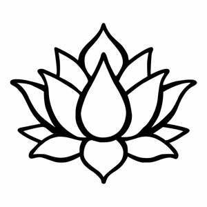 Černá nástěnná dekorace Tanelorn Lotus