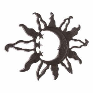Černá venkovní litinová nástěnná dekorace Dakls Sun