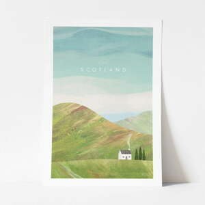 Plakát Travelposter Scotland, A2