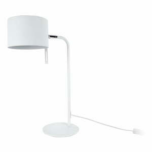 Bílá stolní lampa Leitmotiv Shell, výška 45 cm