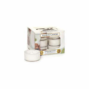 Sada 12 vonných svíček Yankee Candle Shea Butter, doba hoření 4 h