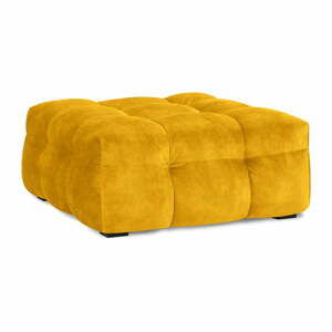 Žlutý sametový puf Windsor & Co Sofas Vesta