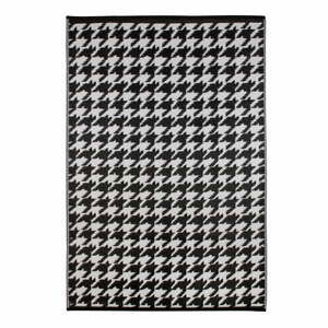 Černo-bílý venkovní koberec Green Decore Houndstooth, 120 x 180 cm