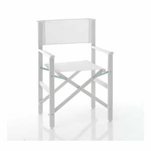 Bílá kovová zahradní židle Milos – Tomasucci