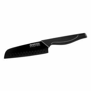 Černý nerezový nůž santoku Nirosta Wave