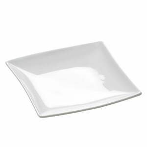 Bílý porcelánový dezertní talíř Maxwell & Williams East Meets West, 13 x 13 cm