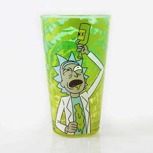 Zelená sklenice Big Mouth Inc. Rick & Morty Wrecked, 470 ml