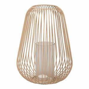 Světle hnědá stolní lucerna PT LIVING Lantern, výška 30 cm