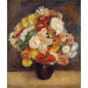 Reprodukce obrazu Auguste Renoir - Bouquet of Chrysanthemums, 55 x 70 cm