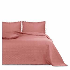 Růžový přehoz na postel AmeliaHome Meadore, 170 x 270 cm