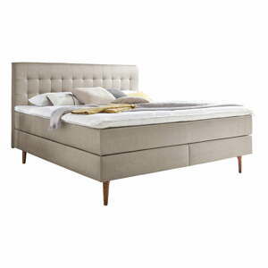 Béžová boxspring postel 160x200 cm Massello – Meise Möbel