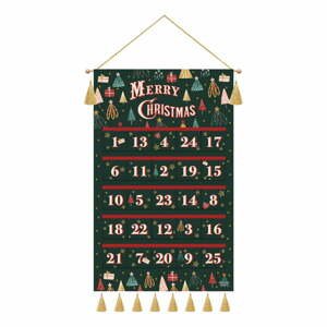 Nástěnný bavlněný adventní kalendář eleanor stuart, 52 x 88 cm