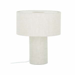 Bílá stolní lampa Westwing Collection Ron, výška 35 cm