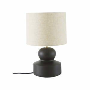 Černo-béžová keramická stolní lampa Westwing Collection Georgina, výška 52 cm