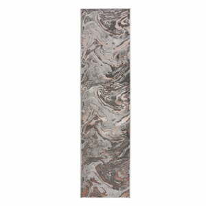 Šedo-béžový běhoun Flair Rugs Marbled, 80 x 300 cm