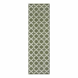 Zelený koberec běhoun 250x80 cm Glam - Hanse Home
