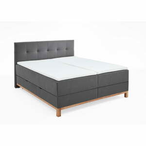 Tmavě šedá boxspring postel s úložným prostorem 180x200 cm Catania - Meise Möbel