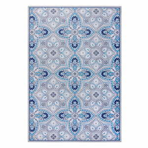 Modrý pratelný koberec 170x120 cm FOLD Ellen - Flair Rugs