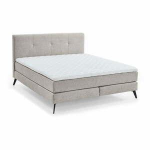 Světle šedá boxspring postel 160x200 cm Jona - Meise Möbel