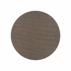 Hnědý kulatý koberec ø 160 cm Bello™ - Narma