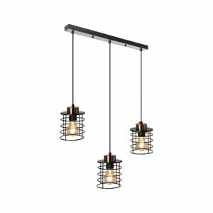 Černé kovové závěsné svítidlo 12x64 cm Glob – Candellux Lighting