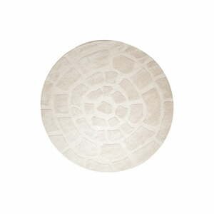 Krémový vlněný kulatý koberec ø 220 cm Bajelo – Light & Living