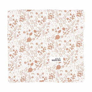 Bílo-světle hnědá dětská deka 120x120 cm Caramel Meadow – Malomi Kids