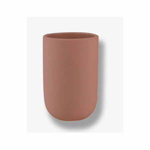 Růžová keramická WC štětka Lotus – Mette Ditmer Denmark