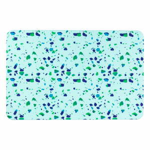 Světle modrá koupelnová předložka 39x60 cm Terrazzo – Artsy Doormats