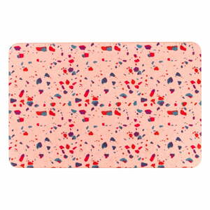 Světle růžová koupelnová předložka 39x60 cm Terrazzo – Artsy Doormats