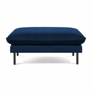 Modrá sametová podnožka Vienna – Cosmopolitan Design
