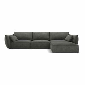 Šedá rohová pohovka (pravý roh) Vanda – Mazzini Sofas