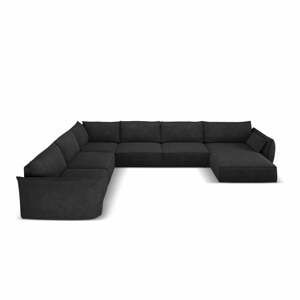 Tmavě šedá rohová pohovka (levý roh) Vanda – Mazzini Sofas