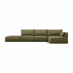 Zelená rohová pohovka (pravý roh) Vanda – Mazzini Sofas