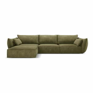 Zelená rohová pohovka (levý roh) Vanda – Mazzini Sofas