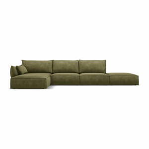 Zelená rohová pohovka (levý roh) Vanda – Mazzini Sofas