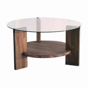 Hnědý kulatý konferenční stolek ø 75 cm Mondo – Neostill