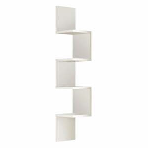 Bílá nástěnná knihovna 22x117 cm Laura – Kalune Design