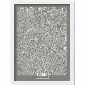 Plakát v rámu 40x55 cm Paris – Wallity