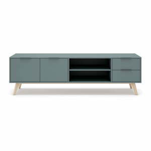 Zelený TV stolek 180x53 cm Pisco – Marckeric