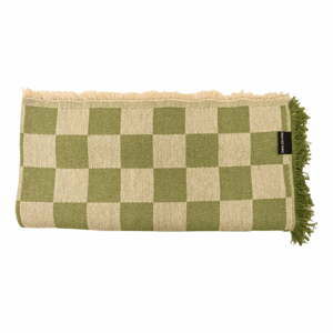 Zelený přehoz na dvoulůžko 240x240 cm Green Checkerboard – Really Nice Things