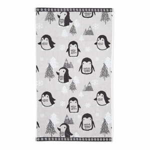 Světle šedý bavlněný ručník 50x85 cm Cosy Penguin – Catherine Lansfield