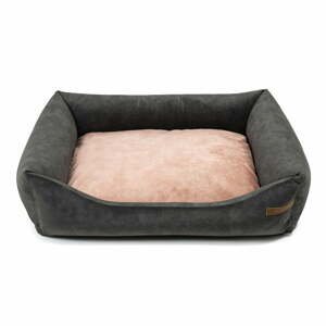 Růžový/tmavě šedý pelíšek pro psa 75x85 cm SoftBED Eco – Rexproduct