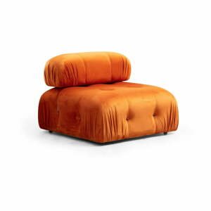 Oranžový sametový modul pohovky (středový díl) Bubble – Balcab Home