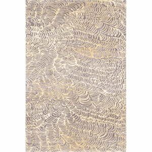 Béžový vlněný koberec 133x180 cm Koi – Agnella
