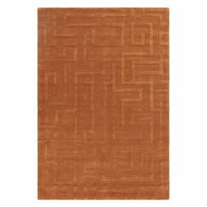 Vlněný koberec v cihlové barvě 120x170 cm Maze – Asiatic Carpets