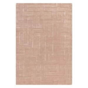 Světle růžový vlněný koberec 160x230 cm Maze – Asiatic Carpets