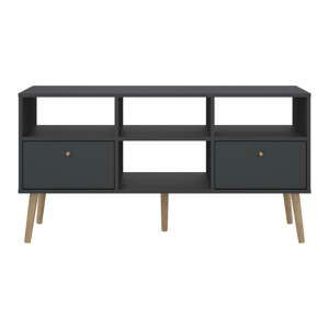 Antracitový TV stolek 117x61 cm Bodo – Tvilum