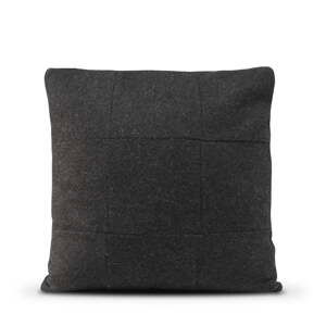 Černý vlněný povlak na polštář HF Living Felt Black, 50 x 50 cm